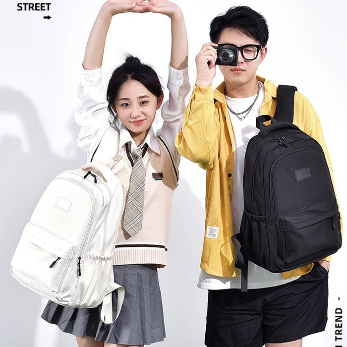 Versatile Solid Backpack For Teens & Adults