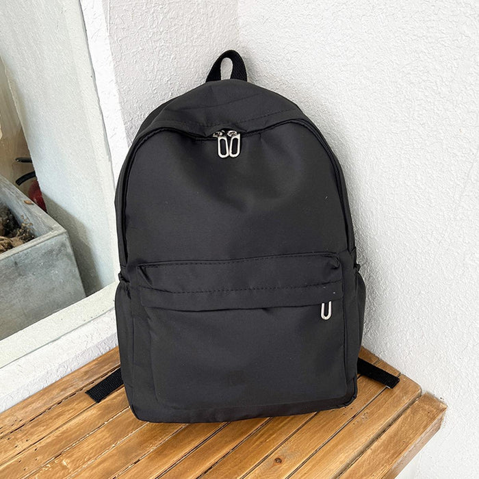 Simple Women Travel Backpack Solid Colour