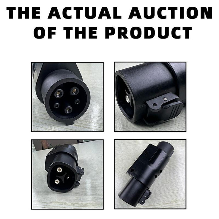 Electric Vehicle Charger Adapter Black