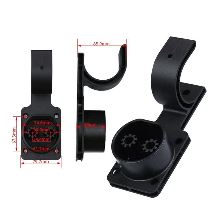 Ev Charging Pile Wire Bracket Black