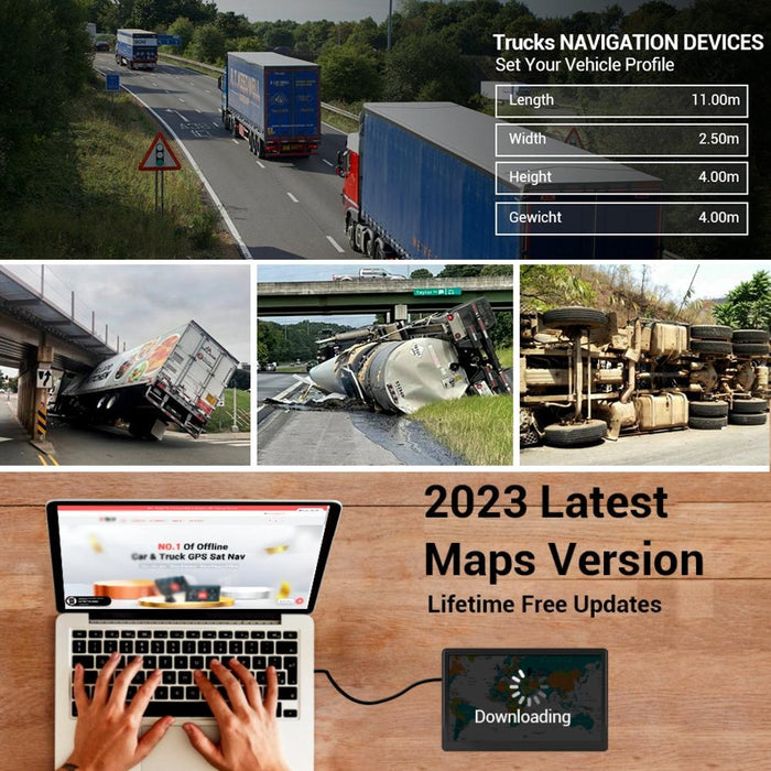 8 Inch Car Gps Navigator - 9 Screen Bluetooth Africa Map