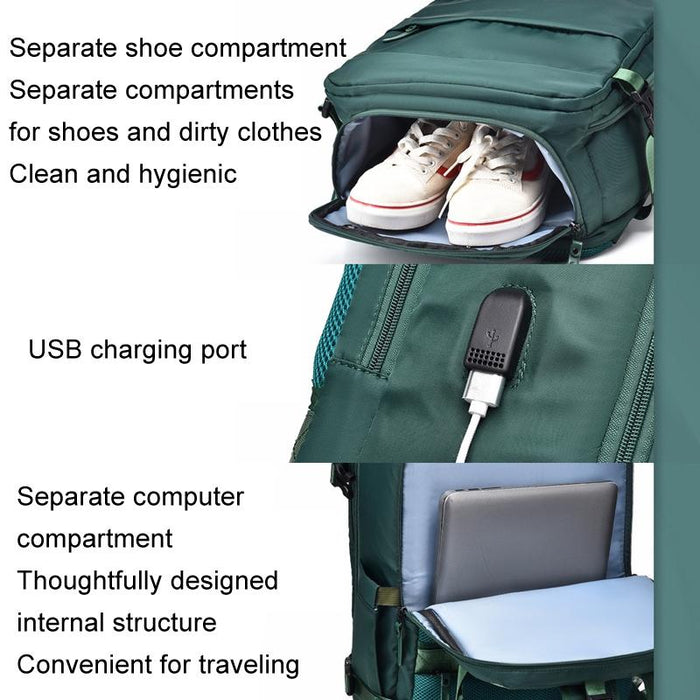 Spacious Business Travel Backpack Fits Laptop