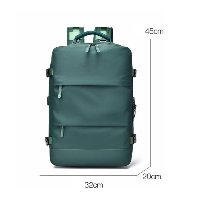 Spacious Business Travel Backpack Fits Laptop
