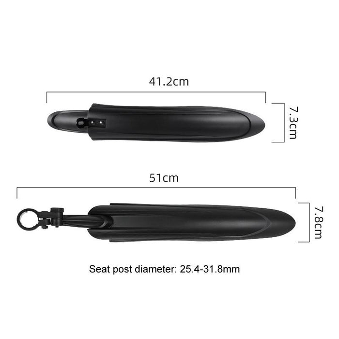 Mtb Bike Fenders Set Quick Release