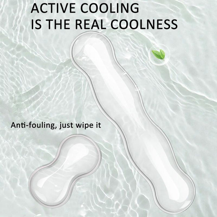 Large Green Silicone Keyboard Wrist Rest & Mouse Pad