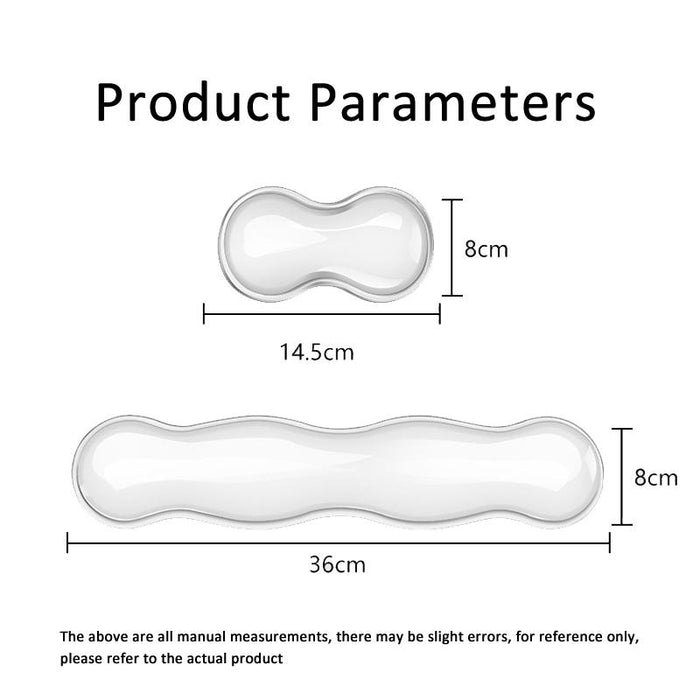 Large Green Silicone Keyboard Wrist Rest & Mouse Pad