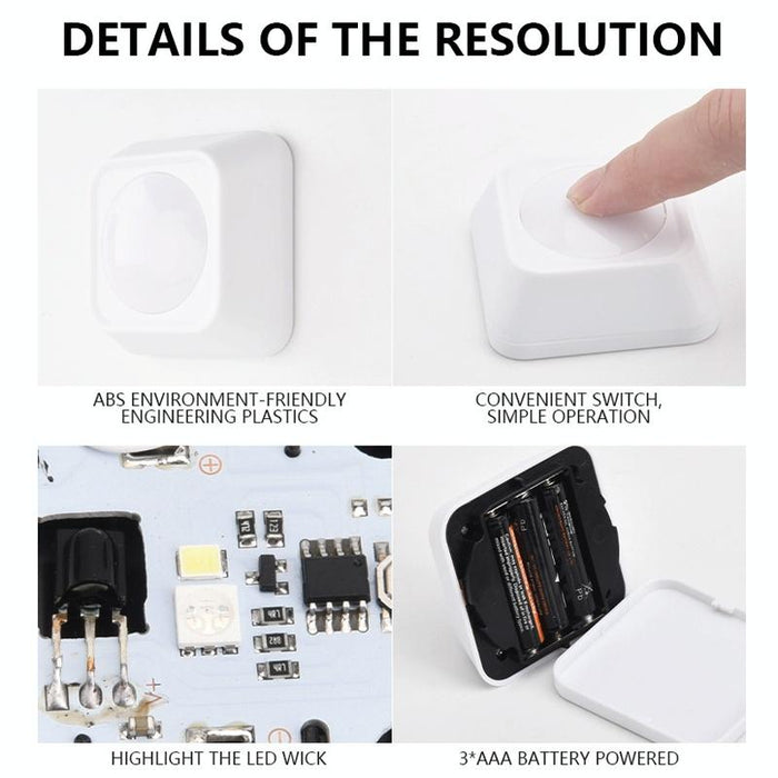 Rgb Led Night Light Set 2 Remotes 6 Lights