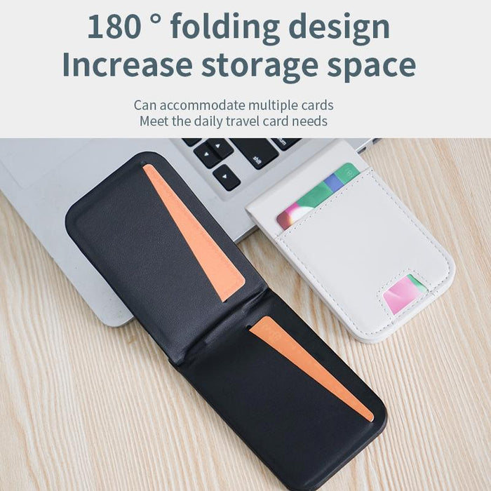 3 In 1 Magnetic Wireless Charger With Card Holder And Phone Bracket