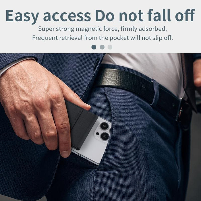 3 In 1 Magnetic Wireless Charger With Card Holder And Phone Bracket