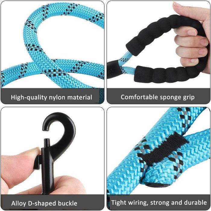 Reflective Nylon Dog Leash 150 X 1.2Cm Control & Safety Training