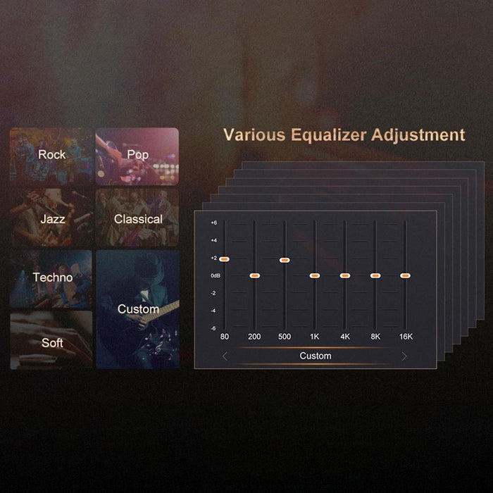 2.4 Inch Hifi Bluetooth Music Player Dsd256 Mastering Sound Quality 16Gb+16Gb Memory