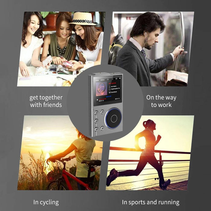 2.4 Inch Hifi Bluetooth Music Player Dsd256 Mastering Sound Quality 16Gb+16Gb Memory