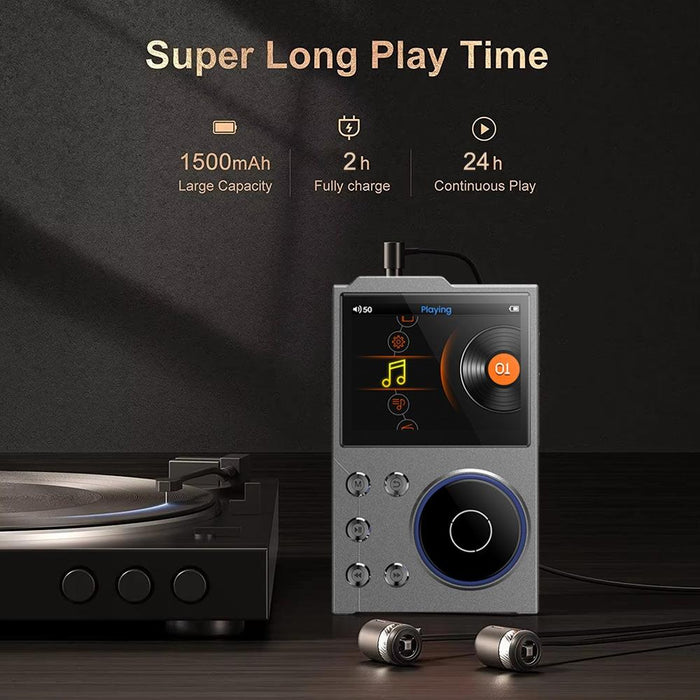 2.4 Inch Hifi Bluetooth Music Player Dsd256 Mastering Sound Quality 16Gb+16Gb Memory