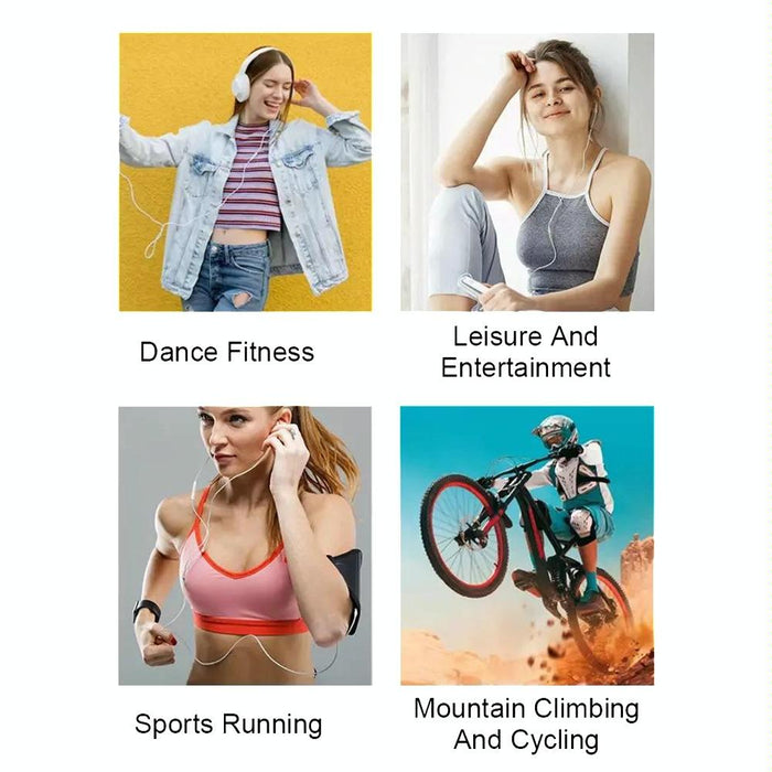 Touch Screen Mp3 Bluetooth Music Player 128Gb Memory Hifi Sports Clip