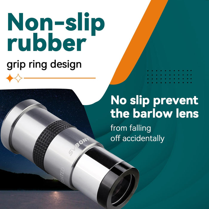 1.25 Inch 3X Magnifier Non-M42 Screw Version Without T-Port