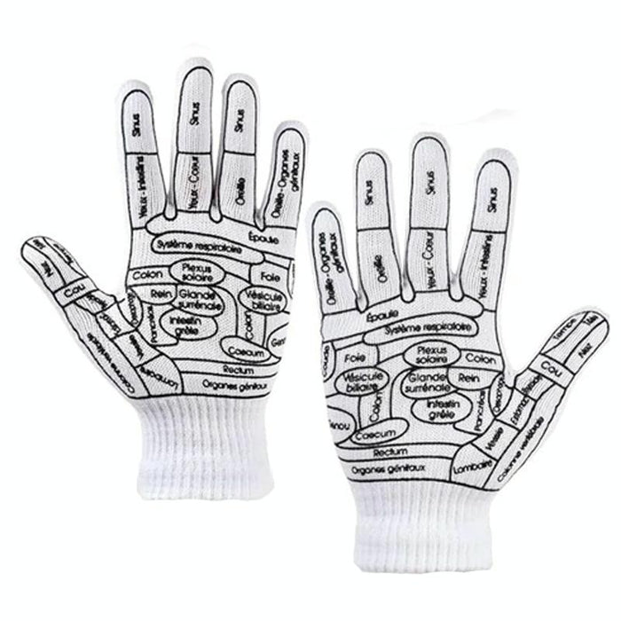 Acupressure Hand Massage Gloves For Reflexology & Physical Therapy Size: Average