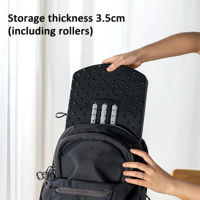 180 Degree Swing Footstool With Handle Black