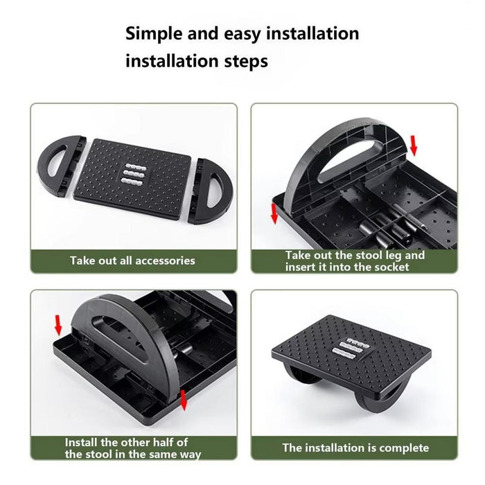 Under Desk Footrest Ergonomic Step Stool For Office Comfort