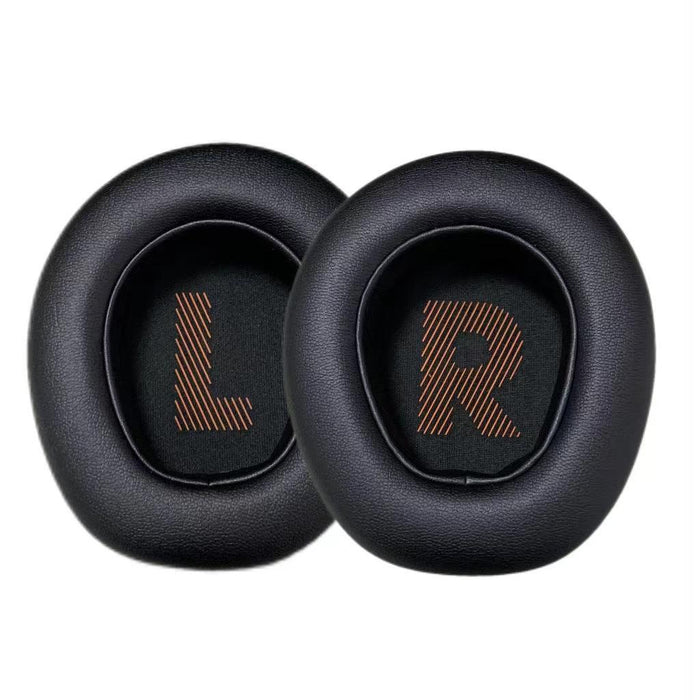 Black Leather Sponge Earmuffs For Jbl Quantum 400 Headphones