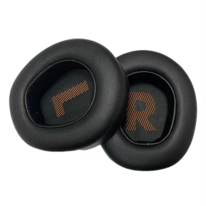 Black Leather Sponge Earmuffs For Jbl Quantum 400 Headphones