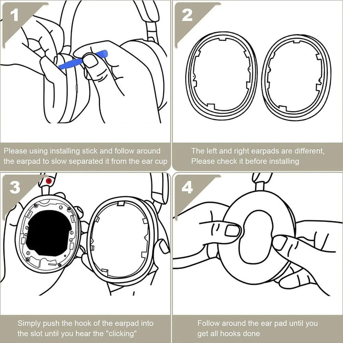 Leather Sponge Earmuffs For Sony Wh 1000Xm5 Headphones