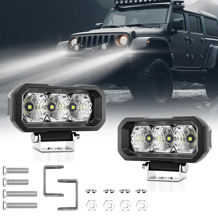 40W 9V - 30V 5 Inch Waterproof 3 - Eye Headlight