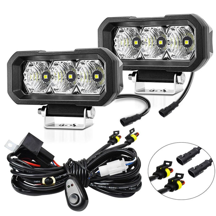 40W 9V - 30V 5 Inch Waterproof 3 - Eye Headlight