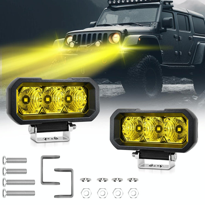 40W 9V - 30V 5 Inch Waterproof 3 - Eye Headlight