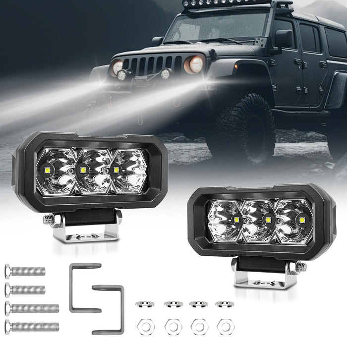 40W 9V - 30V 5 Inch Waterproof 3 - Eye Headlight