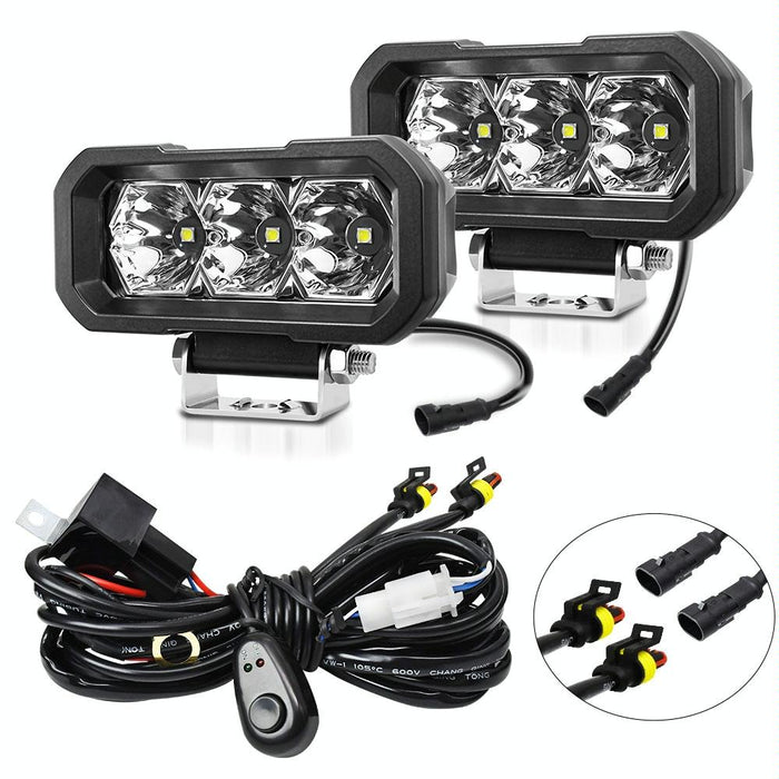 40W 9V - 30V 5 Inch Waterproof 3 - Eye Headlight
