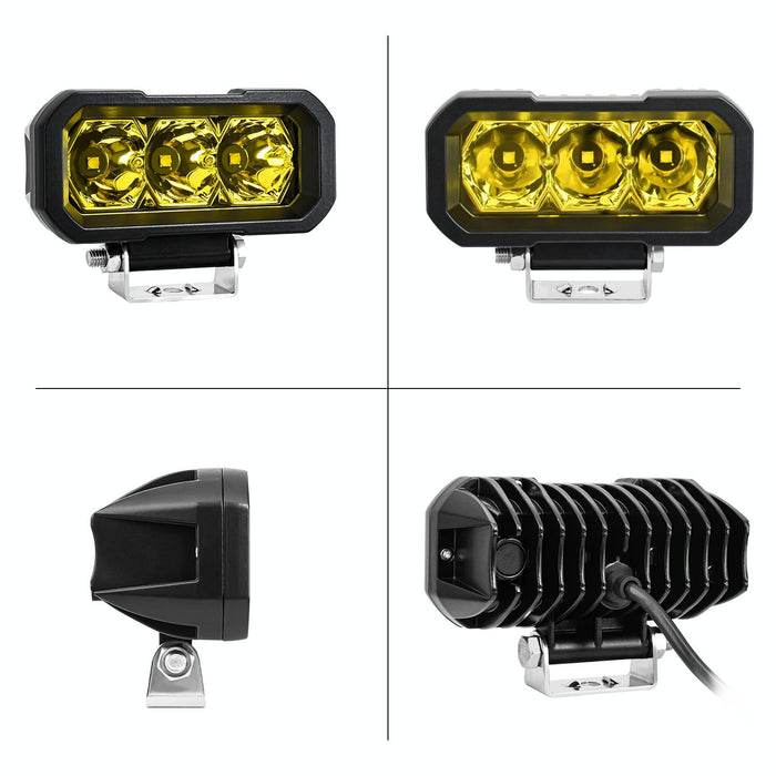 40W 9V - 30V 5 Inch Waterproof 3 - Eye Headlight
