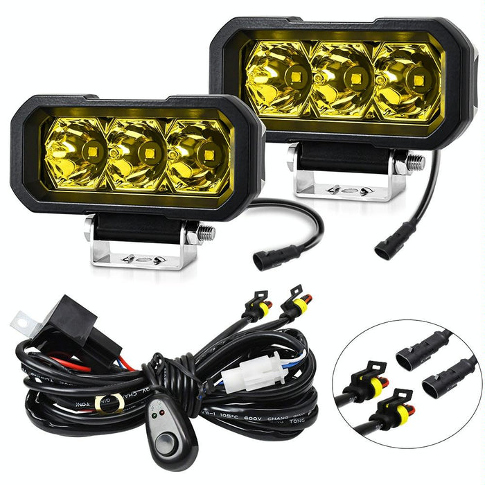 40W 9V - 30V 5 Inch Waterproof 3 - Eye Headlight