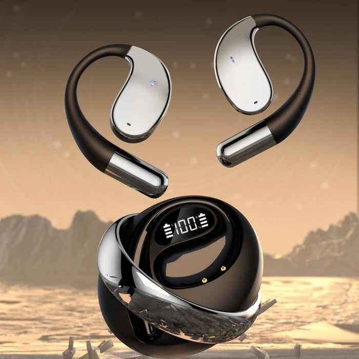 3 Planet Energy Ring Rotating Open-Ear Bluetooth Earphone With Lanyard