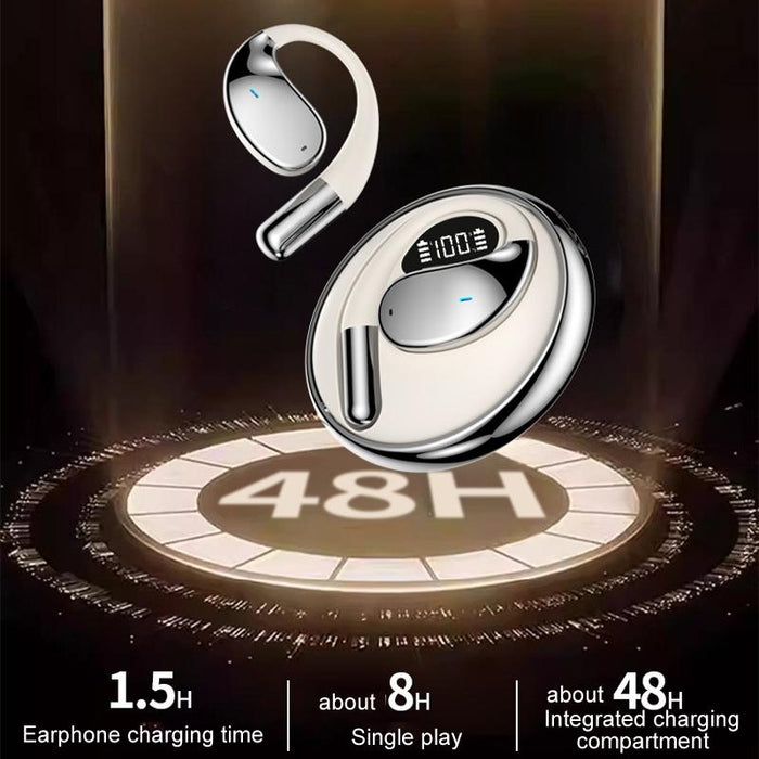 3 Planet Energy Ring Rotating Open-Ear Bluetooth Earphone With Lanyard