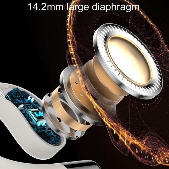 3 Planet Energy Ring Rotating Open-Ear Bluetooth Earphone With Lanyard