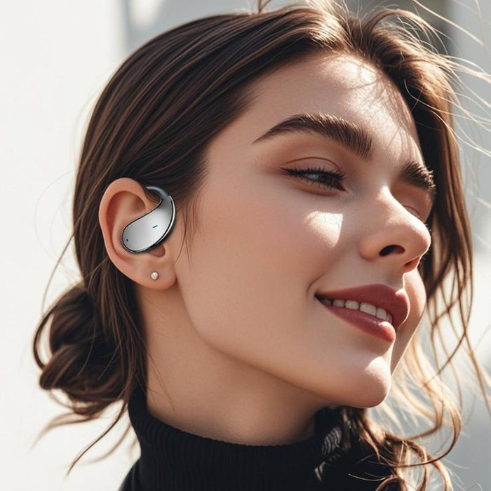 3 Planet Energy Ring Rotating Open-Ear Bluetooth Earphone With Lanyard