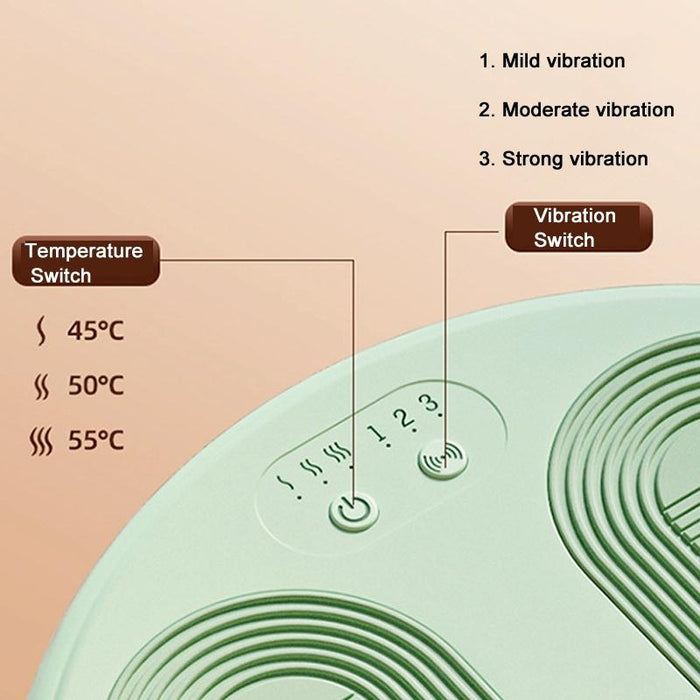 Adjustable 5V Usb Foot Massager Warmer 3 Temp & Vibration Levels
