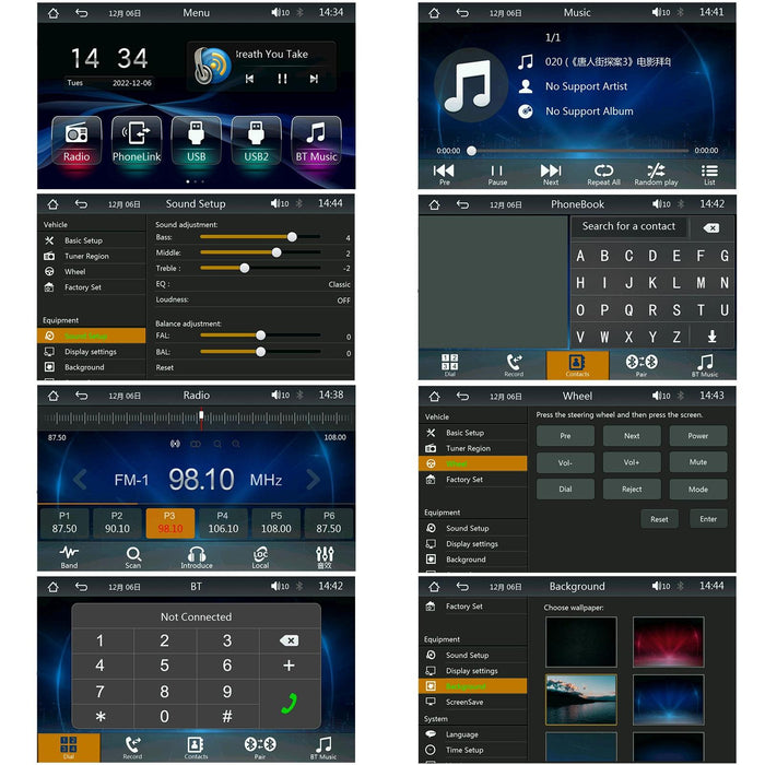 7 Inch Car Mp5 Player Carplay / Android Auto / Mirror Link / Bluetooth - Standard