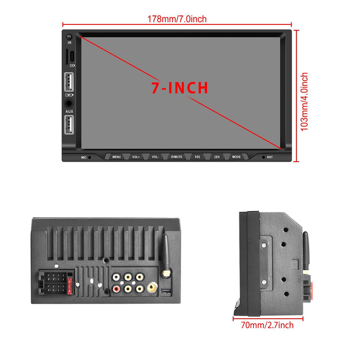 7 Inch Car Mp5 Player Carplay / Android Auto / Mirror Link / Bluetooth - Standard