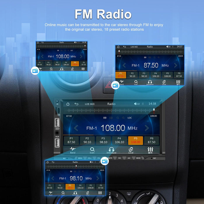 7 Inch Car Mp5 Player Carplay / Android Auto / Mirror Link / Bluetooth - Standard