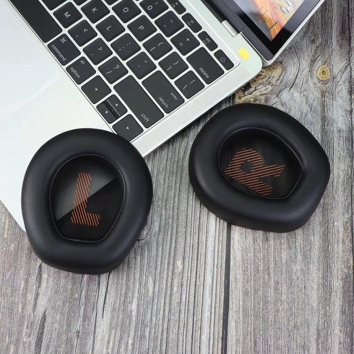 2Pcs Memory Foam Earmuffs For Jbl Quantum Q200 / Q300 Black