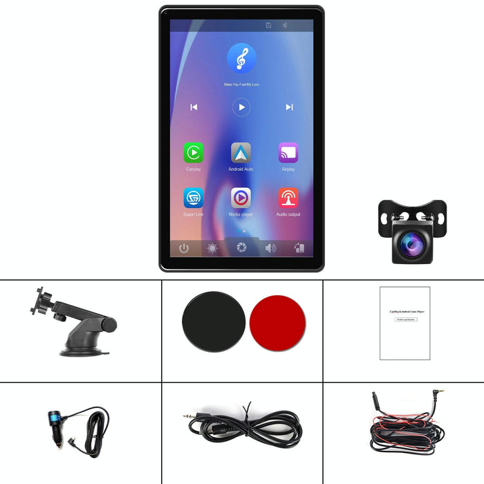 8 Inch Full Touch Car Screen Player - Horizontal / Vertical Carplay / Android Auto
