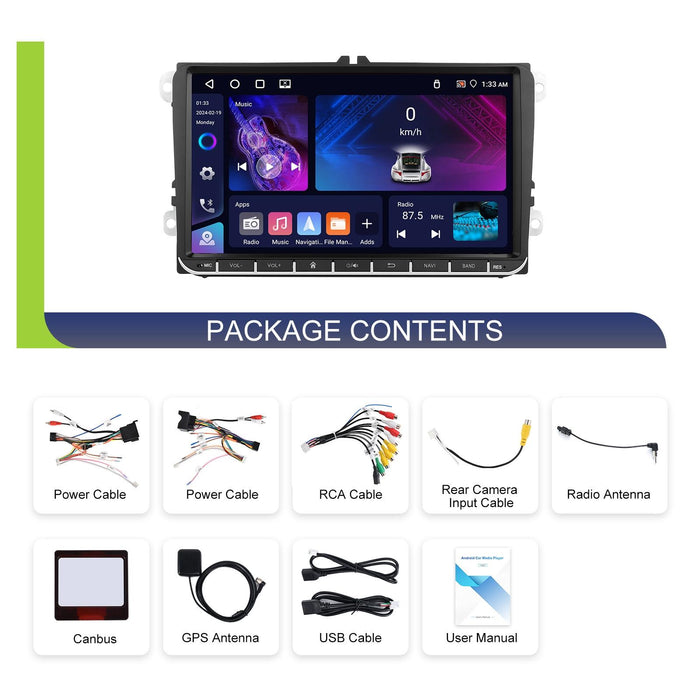 Android 13 Multimedia Player For Vw - 4 + 64G