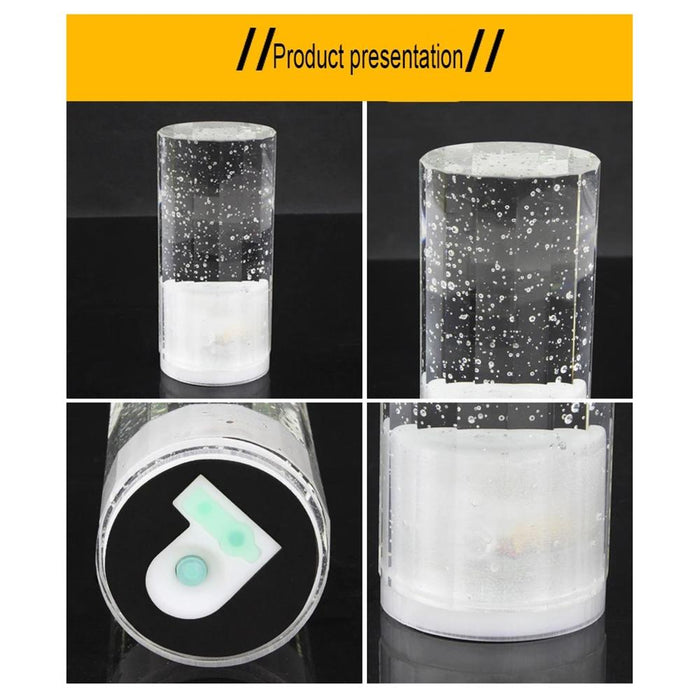 Blue Usb Charging Led Round Bar Crystal Lamp For Ktv Atmosphere