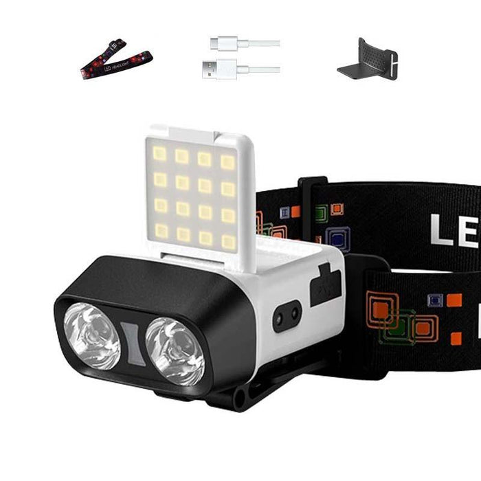 Long Range Led Outdoor Sensor Headlamp Black