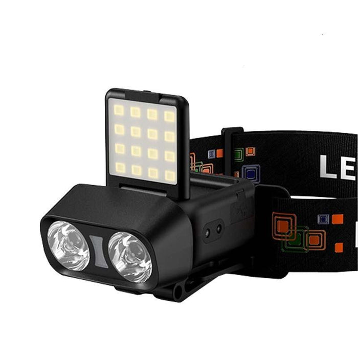 Long Range Led Outdoor Sensor Headlamp Black