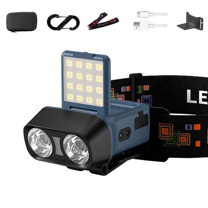 Long Range Led Outdoor Sensor Headlamp Black