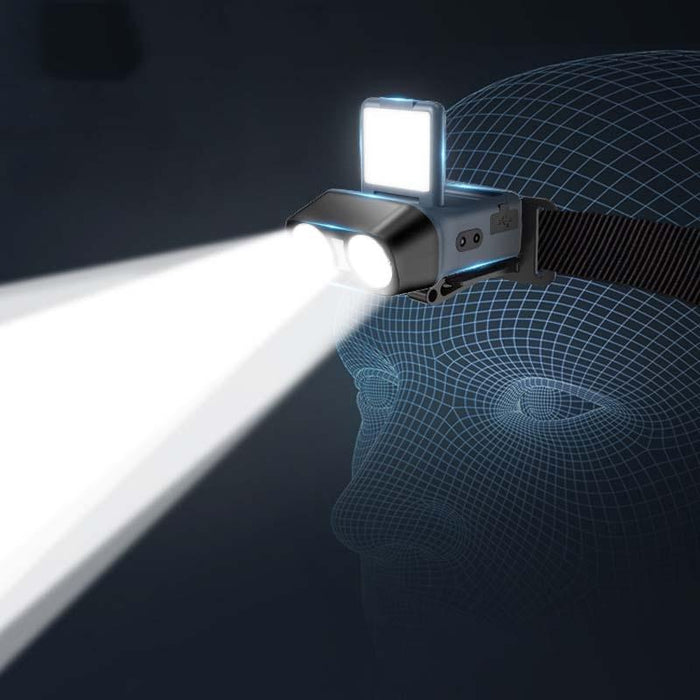 Long Range Led Outdoor Sensor Headlamp Black