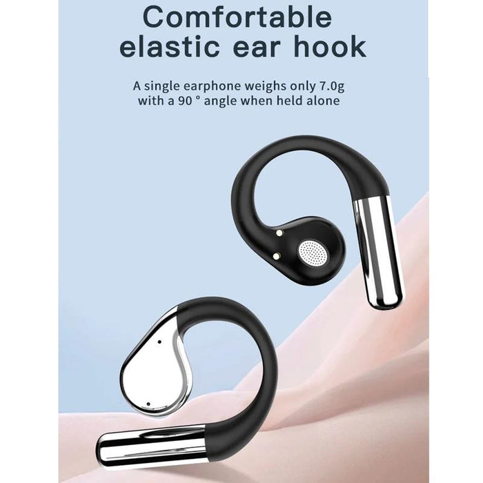 Wireless Bluetooth Earbuds With Ear Hooks Ows Open-Ear Noise-Canceling Headset
