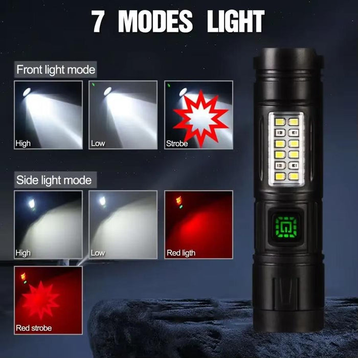 Compact Led Side Light Flashlight Durable & Bright